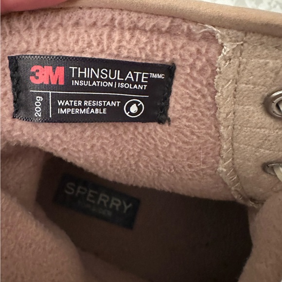 Sperry Duck Boots Women Size 7 Pink Waterproof Wool Embossed STS82038 - Picture 5 of 6
